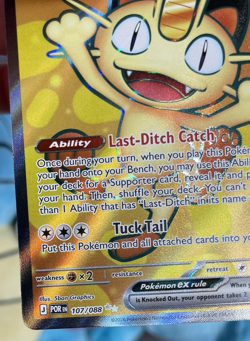 Pokemon TCG: Meowth ex 107/088 Perfect Order Ultra Rare Full Art Holo - NM - Image 5