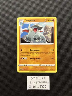 Pokemon Vivid Voltage - Donphan - 087/185 - Non Holo Rare - M/NM - Image 1