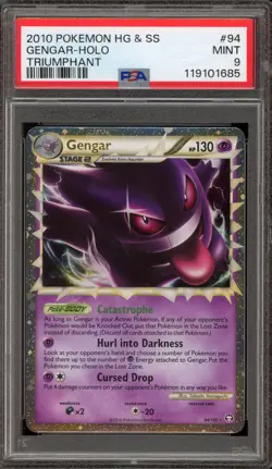 Pokemon Gengar Prime Triumphant Holo Rare #94 PSA 9 Mint - Image 1