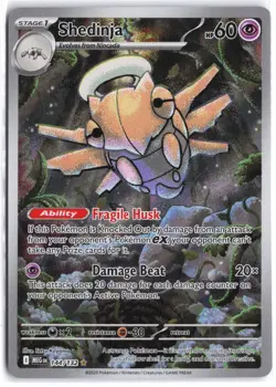 Shedinja 144/132 Illustration Rare Mega Evolution Pokemon NM - Image 1