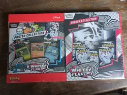 Pokemon Scarlet & Violet Black Bolt & White Flare Poster Binder Booster Box 2024 - Image 1
