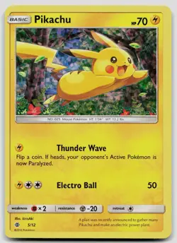 Pikachu (General Mills) SM04 (Holo promo) Pokemon DMG - Image 1