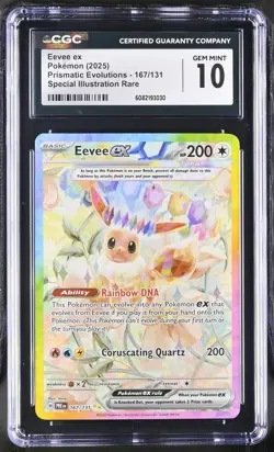 Eevee EX 167/131 Special Illustration Rare Pokemon CGC 10 Gem Mint *030 - Image 1