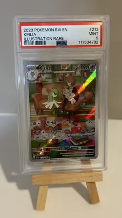 2023 Pokemon SVI EN #212 - Kirlia PSA 9 Mint - Illustration Rare - Image 1
