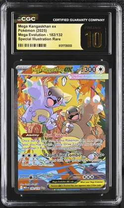 CGC 10 Mega Kangaskhan ex (#182/132) / 2025 Pokemon Mega Evolution - Image 1