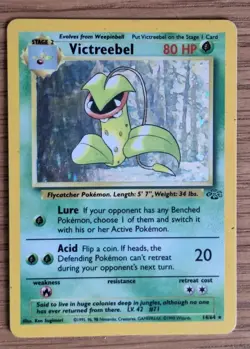 Zapdos Non-Holo 30/62, Mewtwo Base set holo and Victreebel Jungle Holo - Image 3