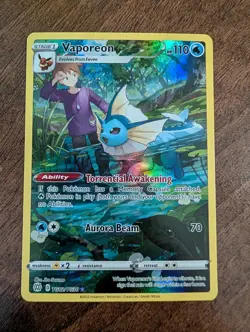 Vaporeon TG02/TG30 Brilliant Stars Trainer Gallery Pokemon TCG NM - Image 1