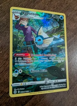 Vaporeon TG02/TG30 Brilliant Stars Trainer Gallery Pokemon TCG NM - Image 2