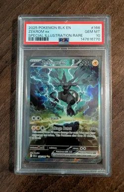 Zekrom Ex 166/086 Special Illustration Rare Pokemon TCG - PSA 10 Gem Mint - Image 1