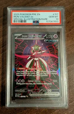 Iron Valiant ex 157/131 Prismatic Evolutions Pokemon TCG PSA 10 GEM MINT - Image 1