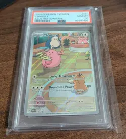 Chansey 187/167 Scarlet & Violet-Twilight Masquerade Pokemon TCG PSA 10 - Image 3
