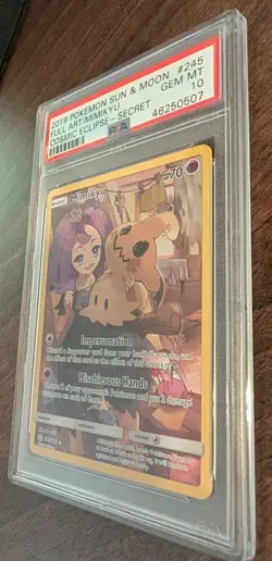 Mimikyu 245/236 Cosmic Eclipse Full Art Secret Rare Pokemon TCG PSA 10 GEM MINT - Image 4