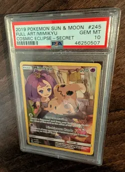 Mimikyu 245/236 Cosmic Eclipse Full Art Secret Rare Pokemon TCG PSA 10 GEM MINT - Image 5