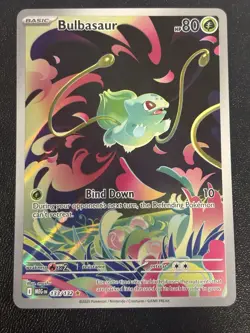 2025 POKEMON MEGA EVOLUTION BULBASAUR 133/132 ILLUSTRATION RARE - Image 1
