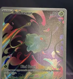 2025 POKEMON MEGA EVOLUTION BULBASAUR 133/132 ILLUSTRATION RARE - Image 3
