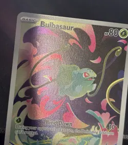2025 POKEMON MEGA EVOLUTION BULBASAUR 133/132 ILLUSTRATION RARE - Image 4