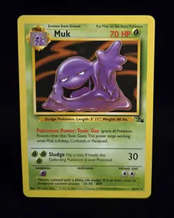 Pokemon TCG - MUK - 28/62 - RARE - UNLIMITED - FOSSIL (1999) - WOTC - MP/LP - Image 1