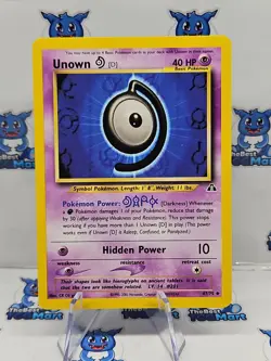 UNOWN D - 47/75 - Neo Discovery - Pokemon - LP - Image 1