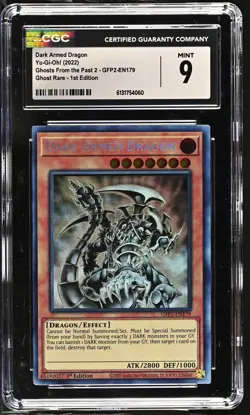 Dark Armed Dragon GFP2-EN179 1st Edition Yu-gi-oh! CGC 9 Mint *060 - Image 1