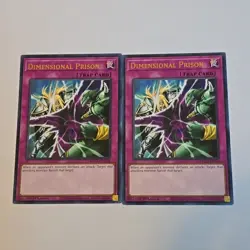 Yugioh 2x Dimensional Prison MAGO-EN158 Gold Rare 1st Ed. NM - Image 1