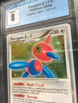 Pokemon PORYGON-Z LV X 100/100 CGC 8 - Diamond & Pearl - Majestic Dawn - Level X - Image 2