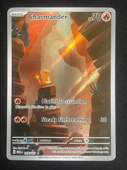 Pokemon Charmander Illustration Rare SV: Scarlet & Violet 151 168/165 NM - Image 1