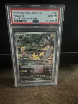 Pokemon Pikachu Illustration Rare Holo PSA 10 Sv: Scarlet & Violet 151 #173 2023 - Image 1