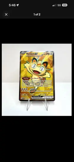 Meowth ex Ultra Rare Full Art 107/088 Perfect Order - Image 1
