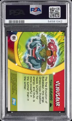 2004 TOPPS POKEMON ADVANCED CHALLENGE #81 VENUSAUR PSA 9 - Image 2