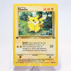 Pokemon TCG - Pikachu 60/64 Jungle Common 1st Edition WOTC - NM - Image 2