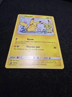 Pokemon Pikachu Holo Black Star Promo SM162 - Image 2