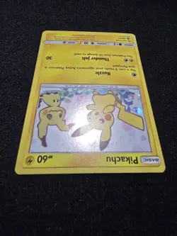 Pokemon Pikachu Holo Black Star Promo SM162 - Image 3