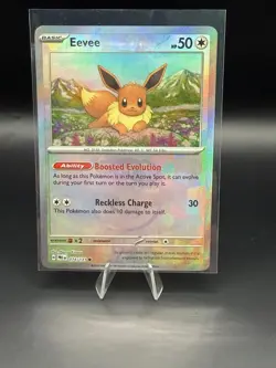 Pokemon TCG | Eevee (Masterball) 074/131 Sv8.5: PRI Pack Fresh NM+ - Image 1