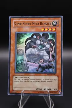 Super-Nimble Mega Hamster ABPF-EN0XX Absolute Powerforce Super Rare LP+/NM- YuGi - Image 1