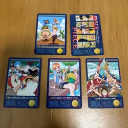 One Piece Visual Adventure 5 Card Set Trading Cards pre-owned condition - Image 1