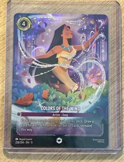 Disney Lorcana | Colors of the Wind (Enchanted) | 228/204 | Winterspell | NM - Image 1