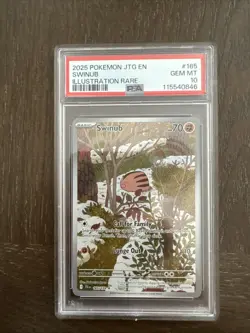 Pokemon JTG En-Journey Together Illustration Rare Swinub 165/159 PSA 10 - Image 1