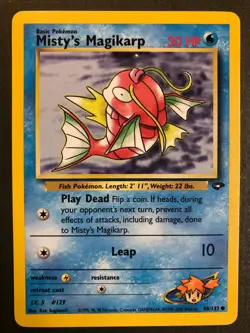 Pokemon -Misty's Magikarp 88/132 Gym Challenge Unlimited Regular Common NM Nice! - Image 1