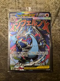Pokemon TCG Mega Charizard Ex Promo Card Sealed Holo Foil - Image 1