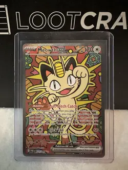 Pokemon Meowth EX 121/088 Rare Full Art Holo 170 HP Perfect Order Card - Image 1