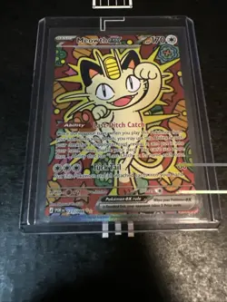 Pokemon Meowth EX 121/088 Rare Full Art Holo 170 HP Perfect Order Card - Image 2