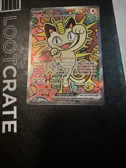 Pokemon Meowth EX 121/088 Rare Full Art Holo 170 HP Perfect Order Card - Image 5