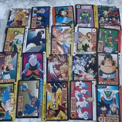 Bandai Dragon Ball Z Carddass Cards Lot 1991 1995 About 190 Collectible Set - Image 1