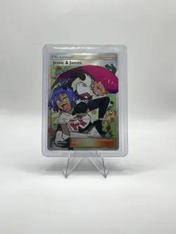 Pokemon TCG Jessie & James Trainer Full Art Ultra Rare Card 68/68 Hidden Fates - Image 1