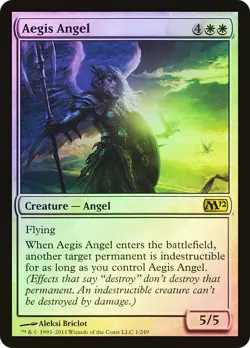 MTG FOIL Aegis Angel - Magic 2012 #1 - Image 1