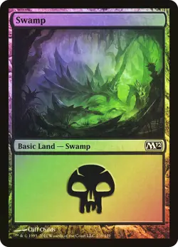 MTG FOIL Swamp - Magic 2012 #238 - Image 1