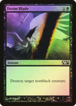 MTG FOIL Doom Blade - Magic 2012 #095 - Image 1