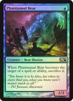 MTG FOIL Phantasmal Bear - Magic 2012 #070 - Image 1