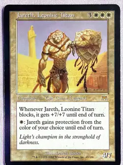 Jareth, Leonine Titan Onslaught Rare Magic: The Gathering LP - Image 1