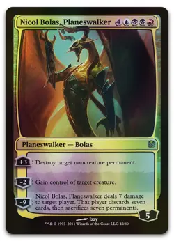 Nicol Bolas, Planeswalker #42 (Foil) LP Duel Decks: Ajani vs. Nicol Bolas - Image 1